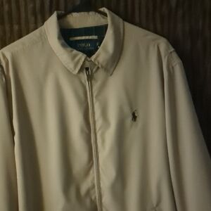 Polo by Ralph Lauren Men's Classic Beige Lightweight Khaki Jacket